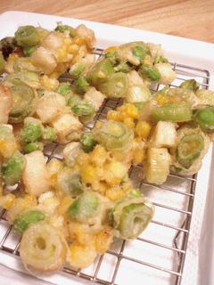 かまぼこ・枝豆・コーンの大好きかき揚げ✿-レシピのメイン写真