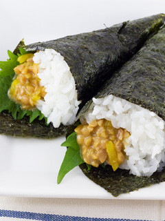 おかず味噌と納豆の手巻き寿司-レシピのメイン写真