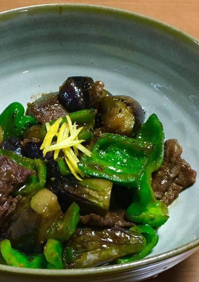 ☆牛肉と茄子、ピーマンの柚子胡椒炒め-レシピのメイン写真