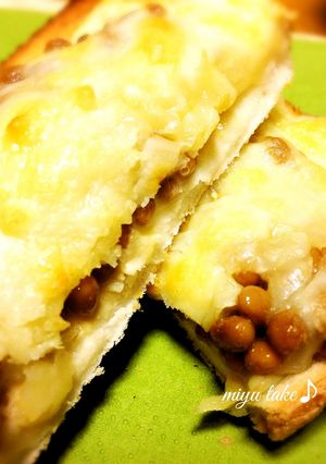 納豆チーズトースト♪.*・゚ .゚・*.-レシピのメイン写真