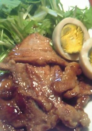煮豚の煮汁で二度おいしい♥生姜焼き-レシピのメイン写真