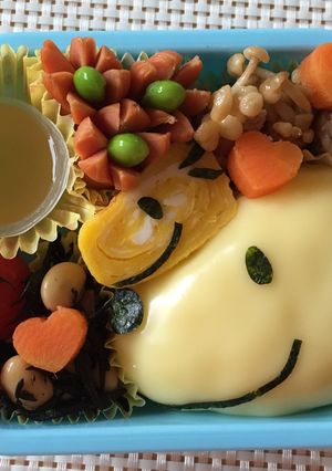 ♡スヌーピー♡キャラ弁-レシピのメイン写真