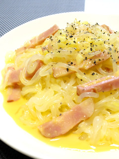【ダイエット料理】しらたき麺カルボナーラ-レシピのメイン写真