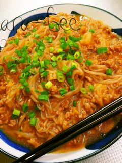 まるで春雨♡白菜たっぷり麻婆しらたき-レシピのメイン写真