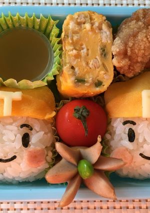 プラレール♡Pくん&てっちゃん♡キャラ弁-レシピのメイン写真