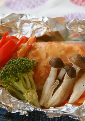 サケのホイル焼き-レシピのメイン写真