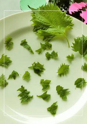 大葉はギザギザが命❢　な　ひと手間。-レシピのメイン写真