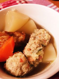野菜いっぱい!ふんわり鶏団子-レシピのメイン写真