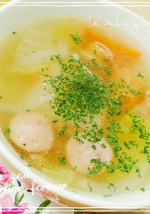 白菜&ベーコンのコンソメスープ-レシピのメイン写真