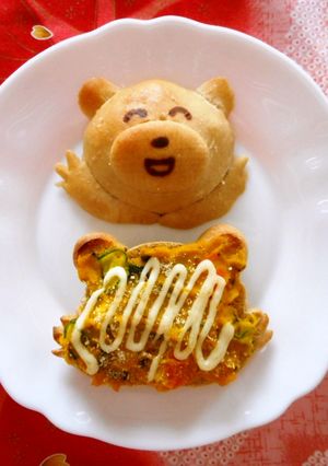 かぼちゃサラダONトースト-レシピのメイン写真