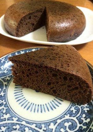 炊飯器でココア豆腐ケーキ-レシピのメイン写真