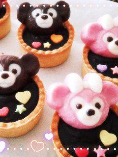 ダッフィーとシェリーメイのチョコタルト♡-レシピのメイン写真
