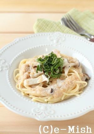 アマランサスの明太子風クリームパスタ-レシピのメイン写真