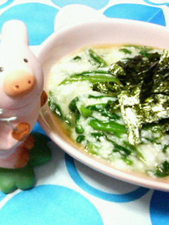 さっぱり☆ワサビ風味♪♪長芋トロロれん草-レシピのメイン写真