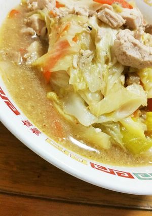 鶏肉でヘルシーあったか味噌ラーメン♪-レシピのメイン写真