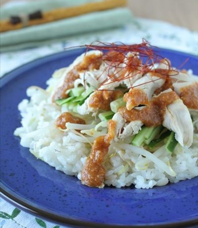 【炊飯器で簡単!】棒々鶏ごはん-レシピのメイン写真
