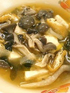 南房総市給食◆ひらたけのみそ汁-レシピのメイン写真