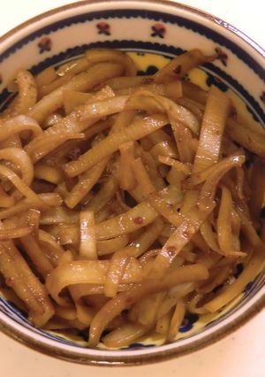 おつまみにも！大根の皮でぱぱっとメンマ風-レシピのメイン写真