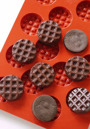 ミニワッフル型チョコクッキー-レシピのメイン写真