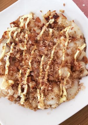 お餅と竹輪のお好み焼き風-レシピのメイン写真
