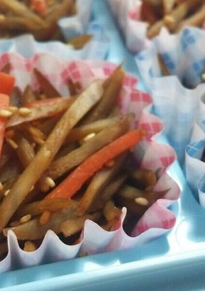 お弁当にきんぴらごぼう♪-レシピのメイン写真