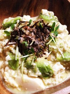 豆腐とアボカドの和風サラダ-レシピのメイン写真