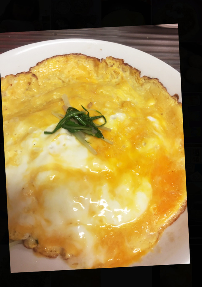 水菜とモヤシを炒めて卵帽子-レシピのメイン写真