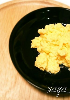 レンジで簡単スクランブルエッグ【離乳食】-レシピのメイン写真