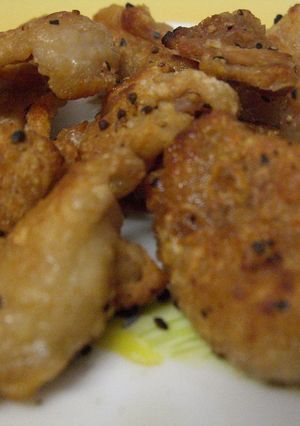 鳥の皮のパリパリ焼き♪-レシピのメイン写真