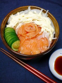 簡単!オニオンサーモン丼-レシピのメイン写真
