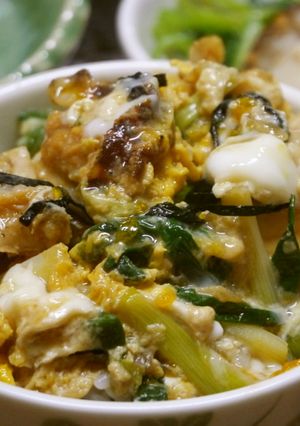新鮮あさつきとほたての卵とじ丼-レシピのメイン写真