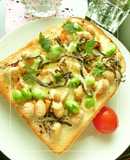 紫蘇香る❀蒸し大豆×枝豆×鮭フレトースト