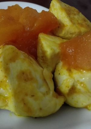 残り物で☆鶏肉＆トマトのカレー炒め-レシピのメイン写真