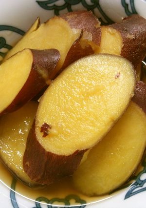 簡単！自然の甘味で♪薩摩芋のはちみつ煮！-レシピのメイン写真