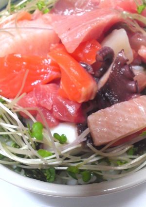 グレープフルーツごはんの海鮮丼-レシピのメイン写真