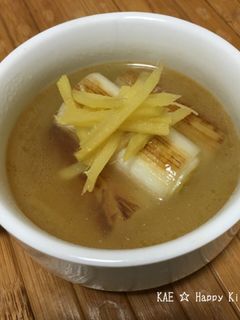 焼きねぎとしょうがのスープ-レシピのメイン写真