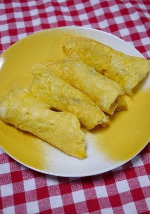 お弁当に！カリーヴルストエッグロール-レシピのメイン写真