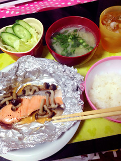 鮭ときのこのホイル焼き-レシピのメイン写真
