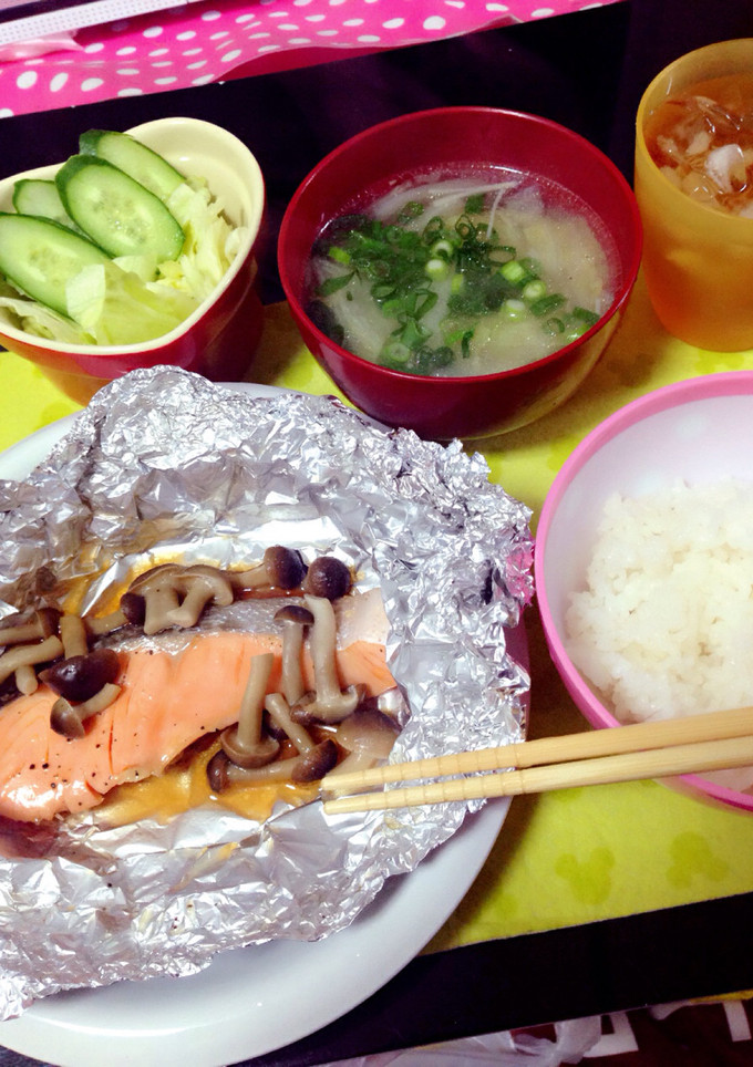 鮭ときのこのホイル焼き-レシピのメイン写真