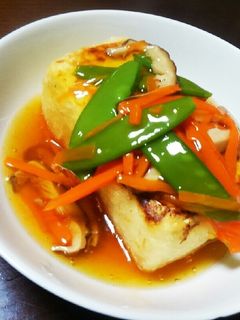 節約&ダイエット♪焼き豆腐の野菜あんかけ-レシピのメイン写真