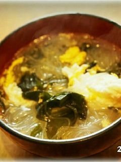 春雨とわかめのポカポカ中華スープ☆-レシピのメイン写真