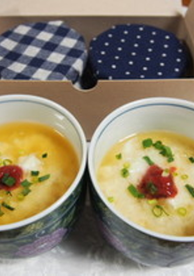 豆腐と長芋の茶碗蒸し風〜梅風味〜-レシピのメイン写真
