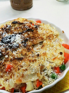 るる163 味噌ラーメンをグラタンに!-レシピのメイン写真