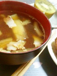 簡単♪白菜とベーコンの和風スープ☆-レシピのメイン写真