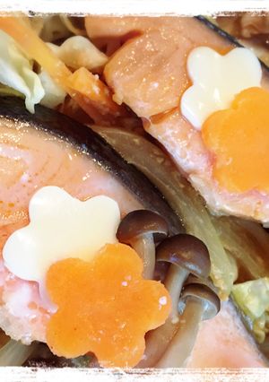 オーブンで鮭のホイル焼きちゃんちゃん風-レシピのメイン写真