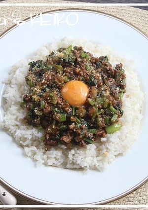 【農家のレシピ】小松菜のドライカレー-レシピのメイン写真
