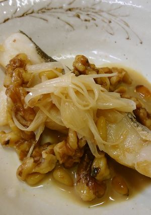 漢方医お勧め薬膳！清蒸核桃鱈魚-レシピのメイン写真