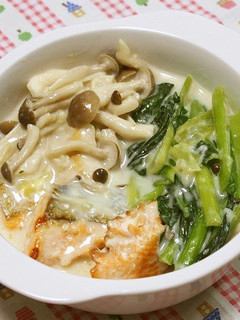 鮭ときのこのクリーム煮-レシピのメイン写真