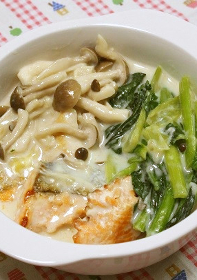 鮭ときのこのクリーム煮-レシピのメイン写真