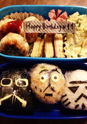 簡単キャラ弁 スターウォーズおにぎり-レシピのメイン写真